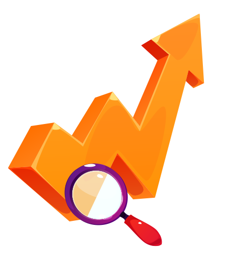 Vector de analítica en aumento